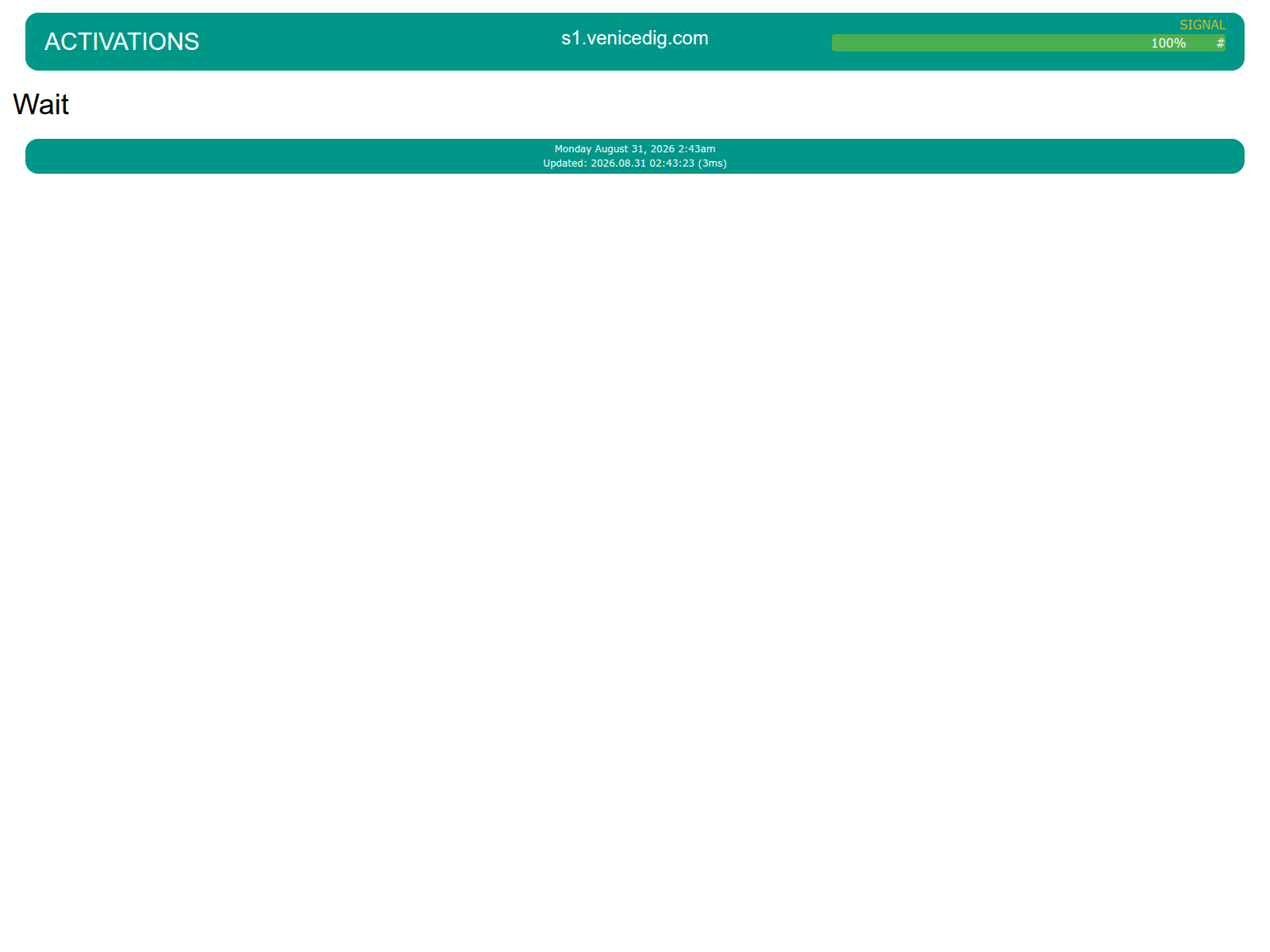 Screenshot of s1.venicedig.com