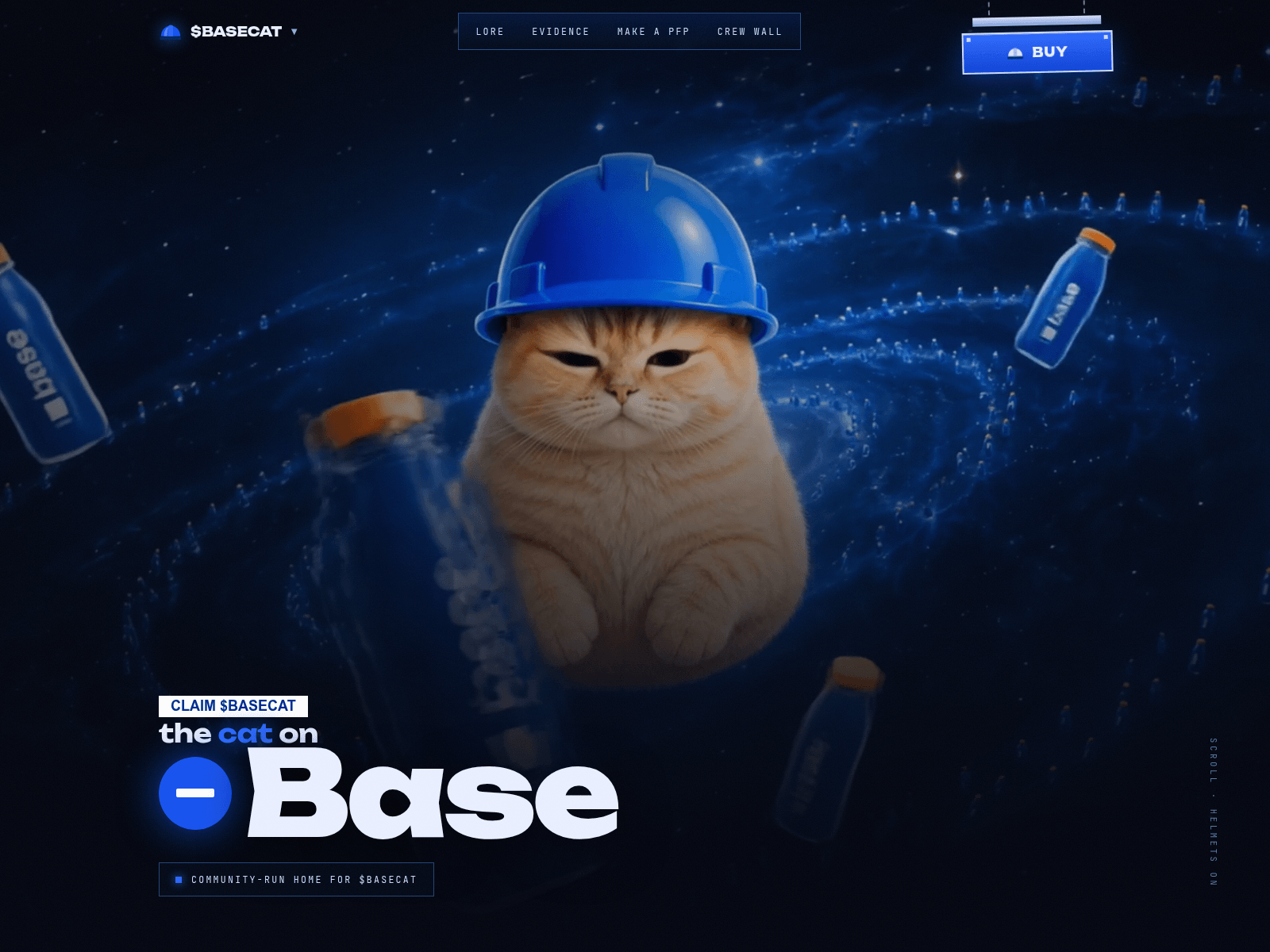 Screenshot of basecatonbase.xyz