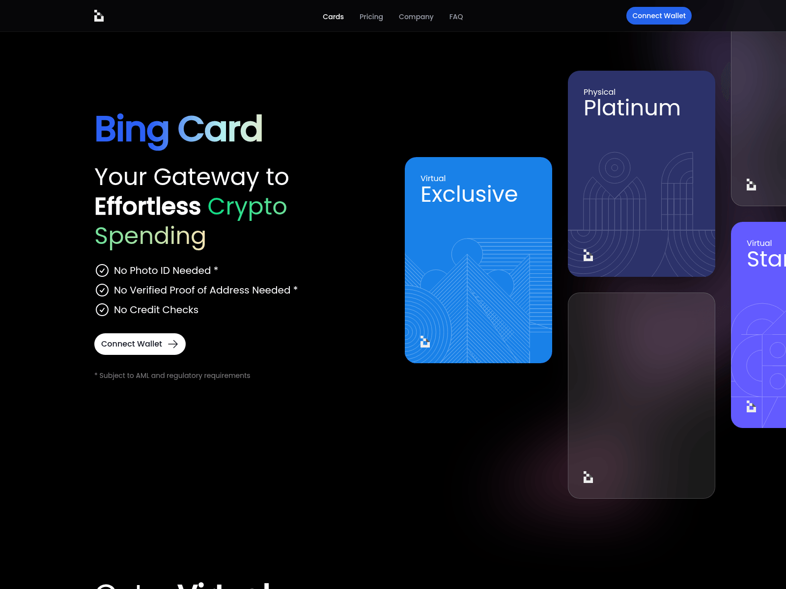 Screenshot of usebingcard.com