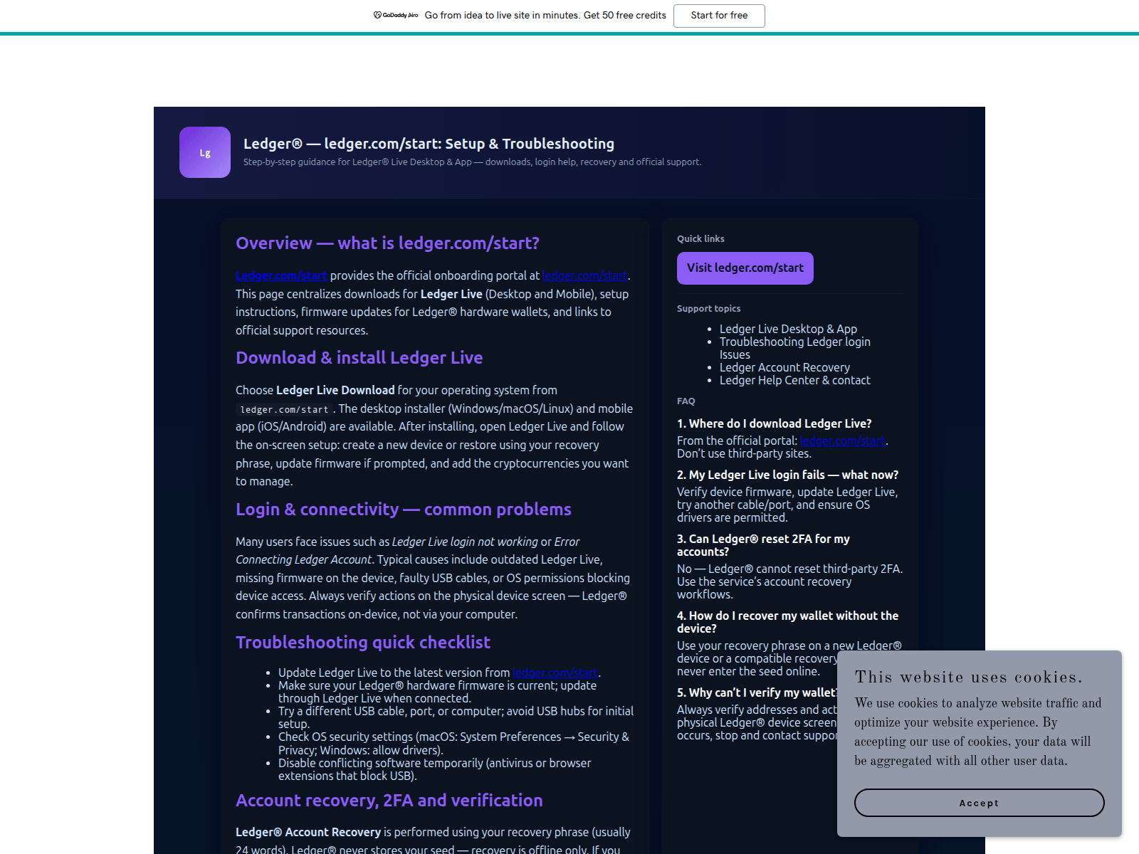 Screenshot of site-l1mv1thaw.godaddysites.com