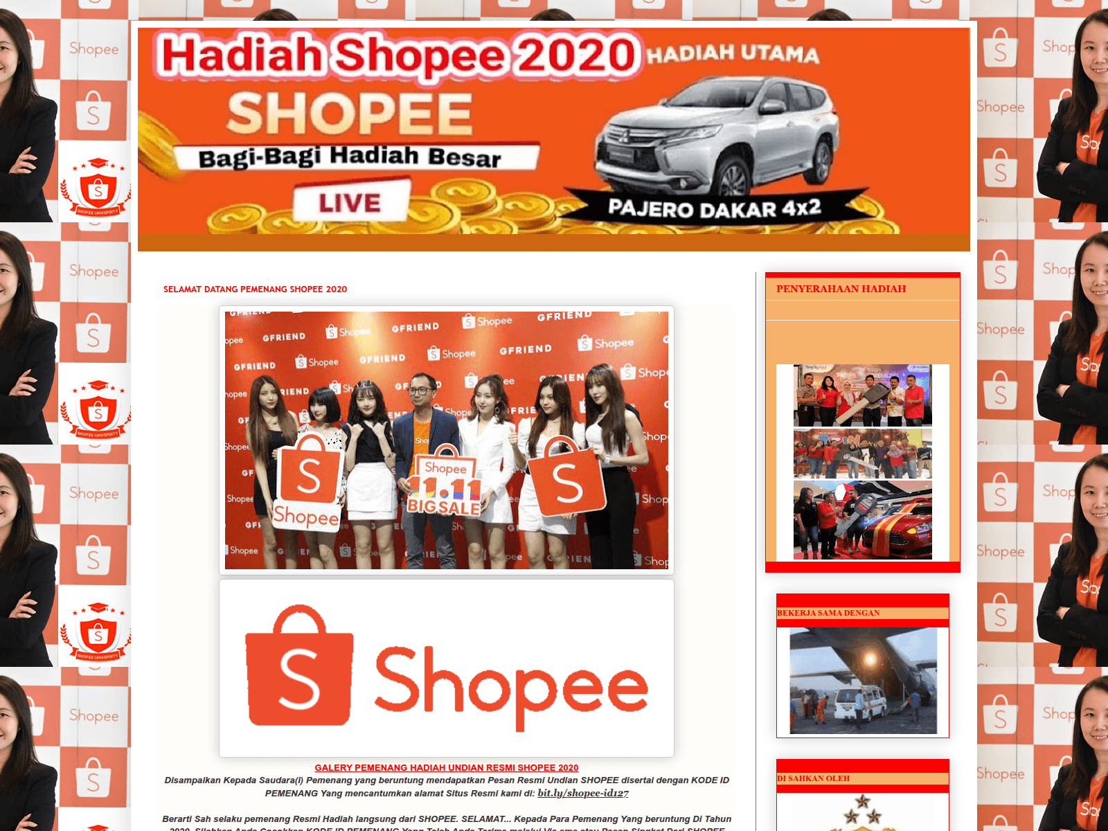Screenshot of shopee-id127.blogspot.com