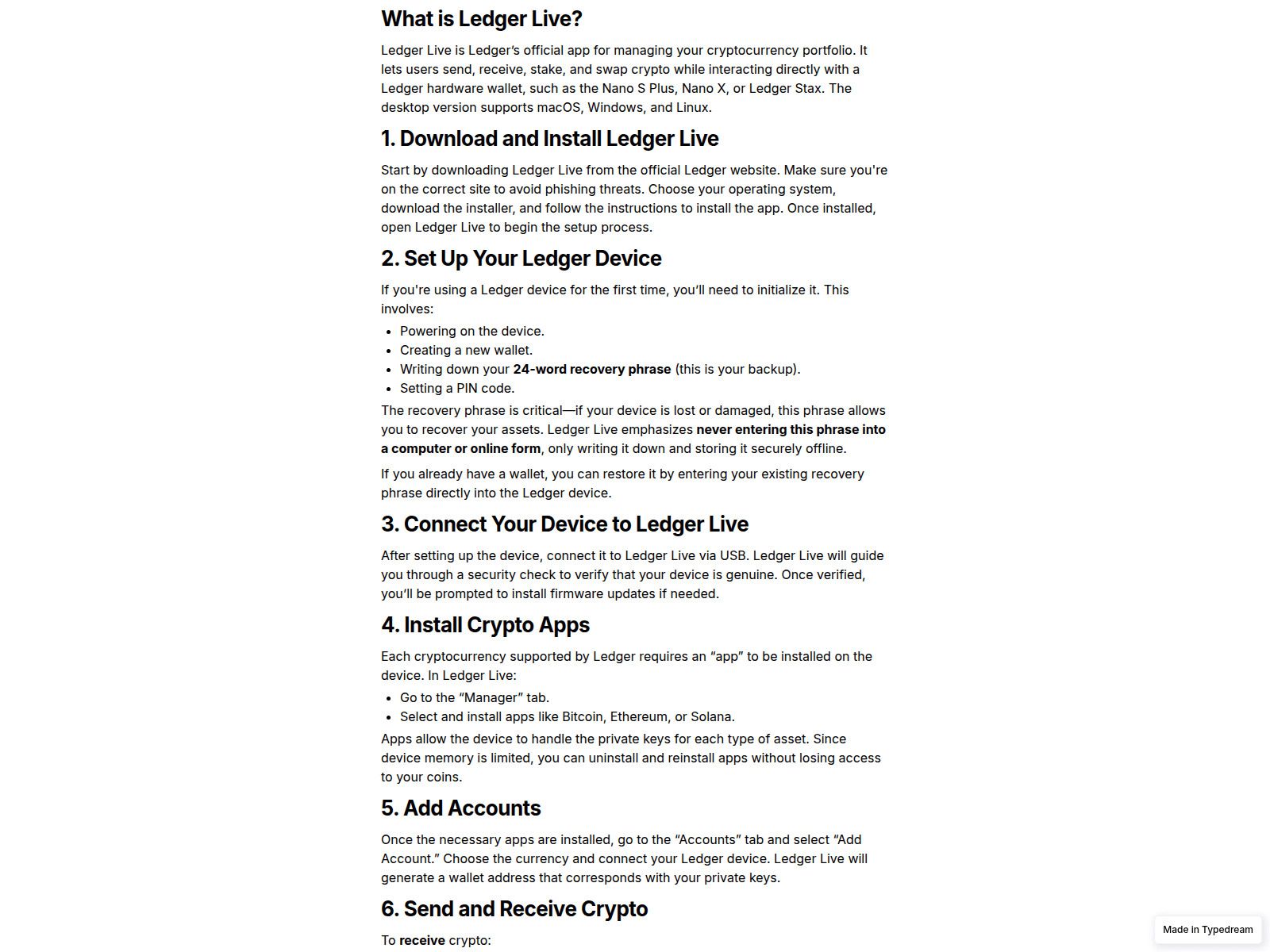 Screenshot of access-ledger-login-ledger.typedream.app