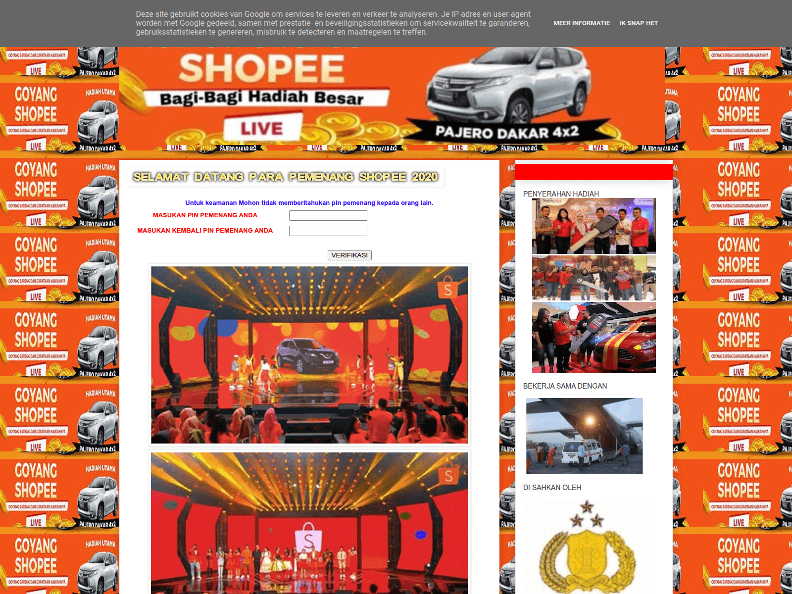 Screenshot of infopemenang-shopee39.blogspot.com