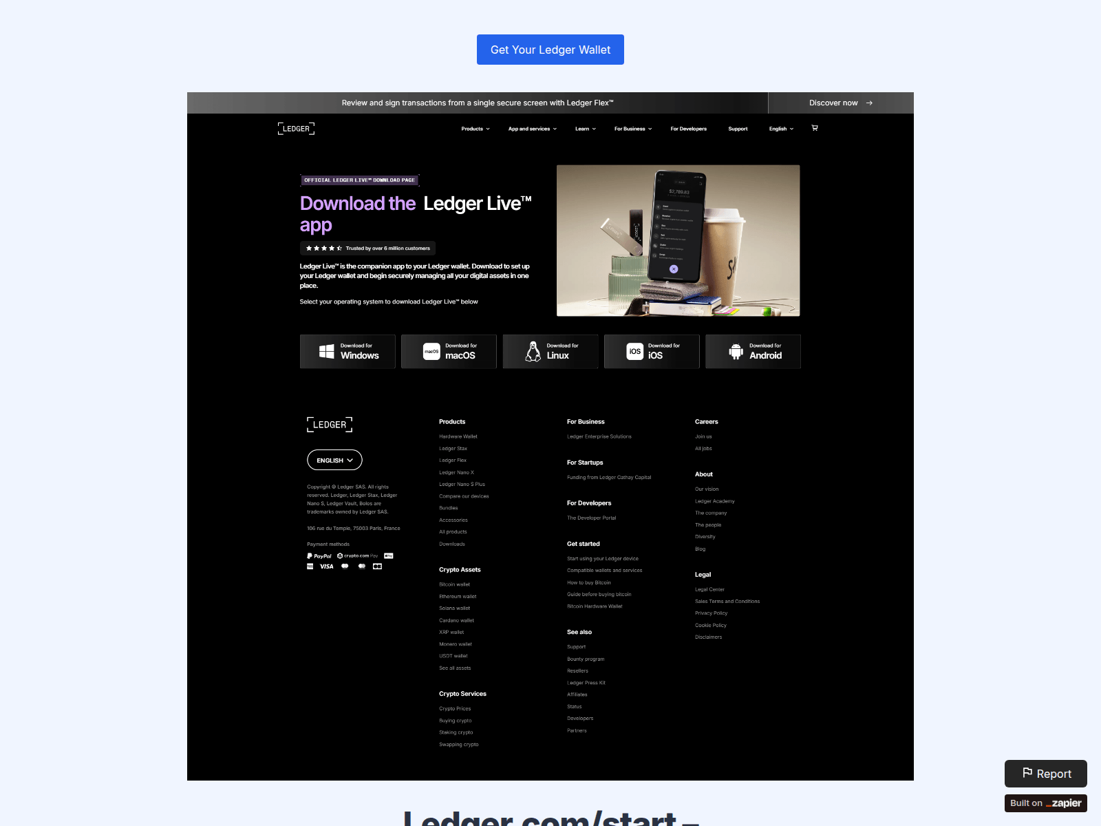 Screenshot of get-ladgrehelp.zapier.app