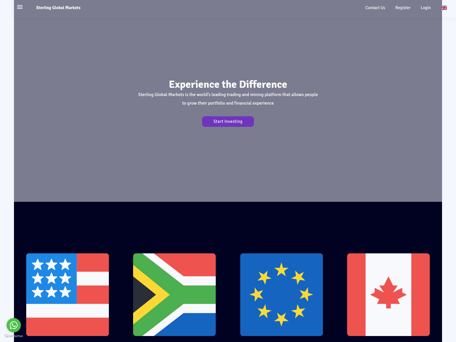 Screenshot of sterlingglobalmarkets.com