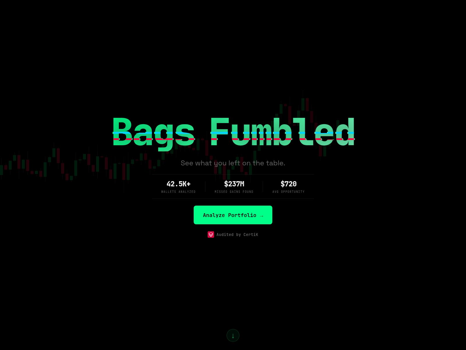 Screenshot of myfumbledbags.com