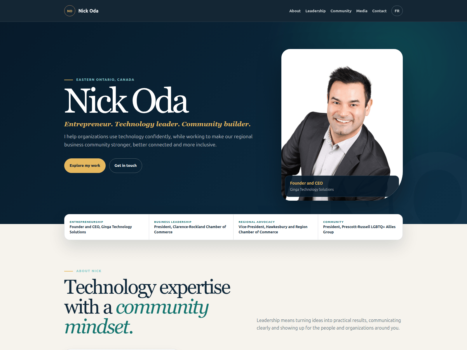 Screenshot of nickoda.ca