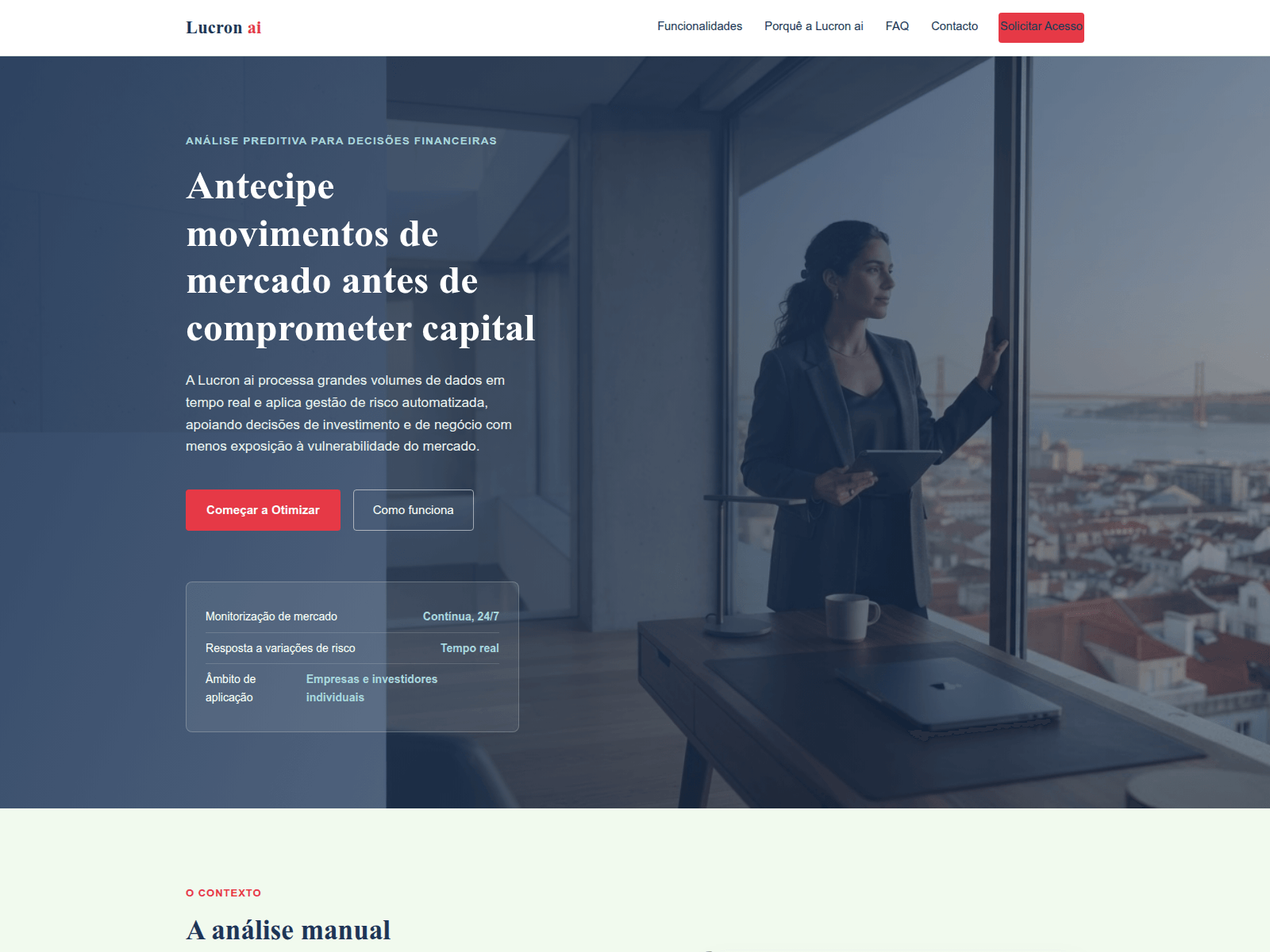 Screenshot of lucronai.com