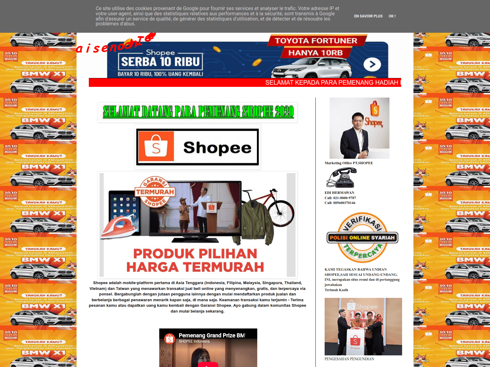 Screenshot of shopee0146.blogspot.com