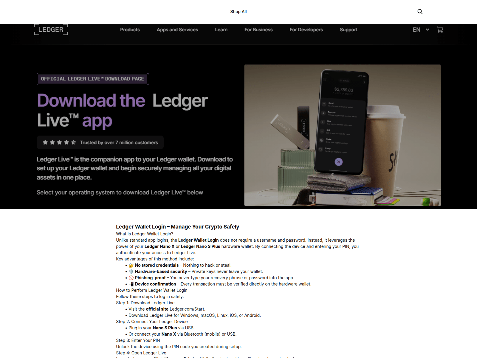 Screenshot of ladgr-live-auth-io.square.site