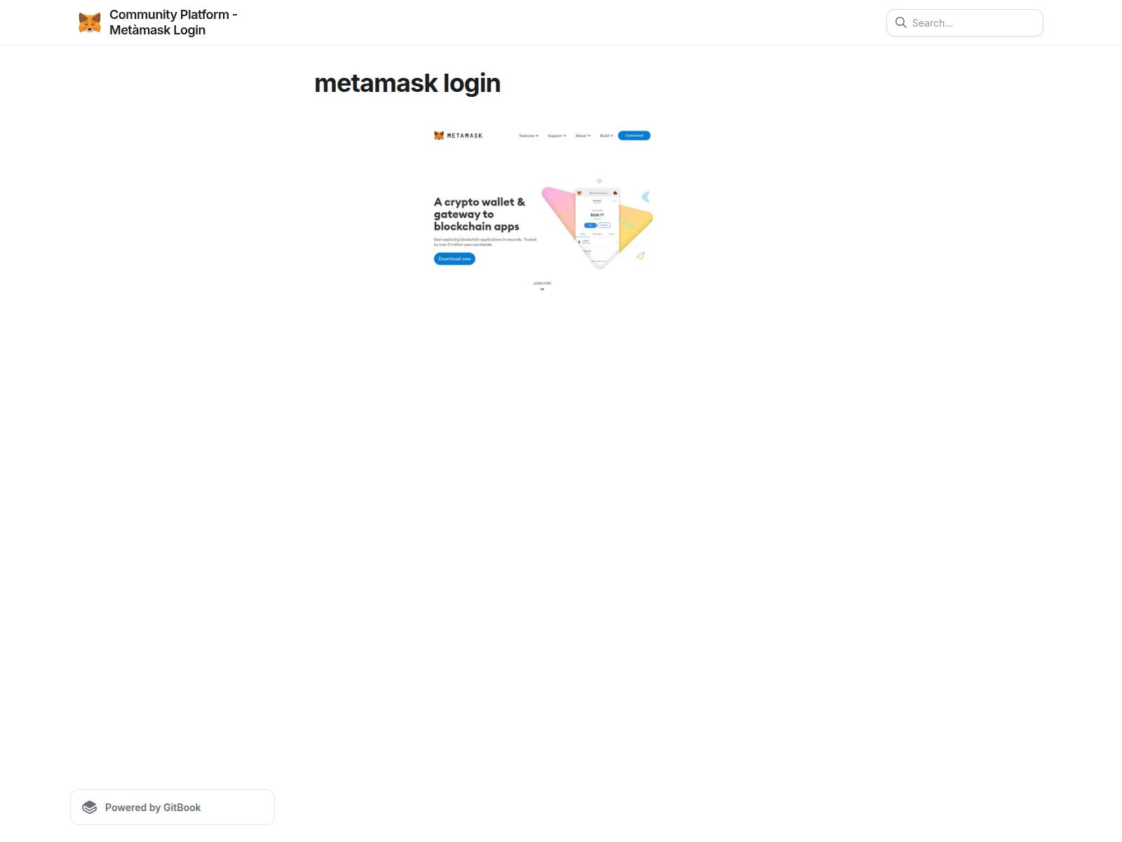 Screenshot of metamaskk-loggin.gitbook.io