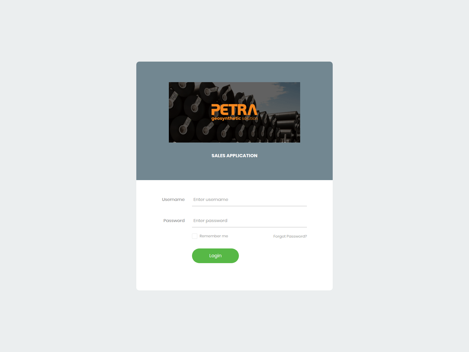 Screenshot of sales.petrane.co.id