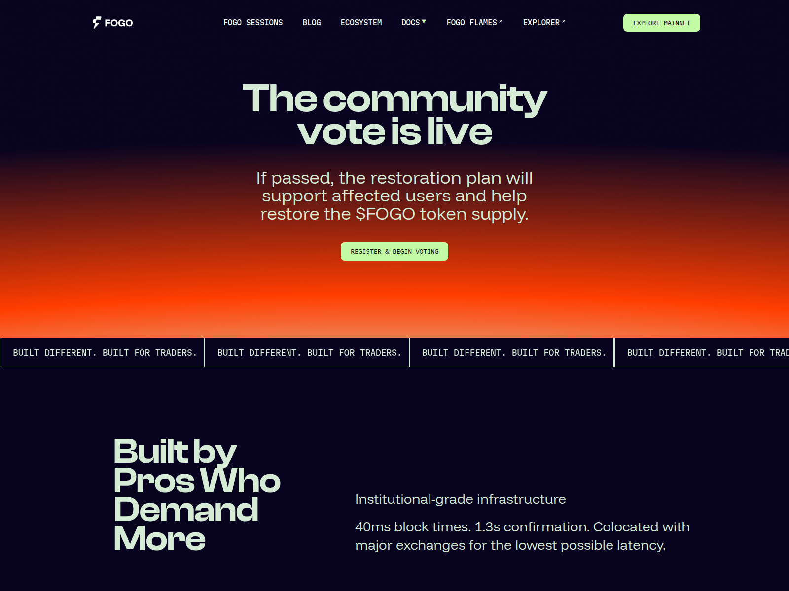 Screenshot of vote-fogo.com