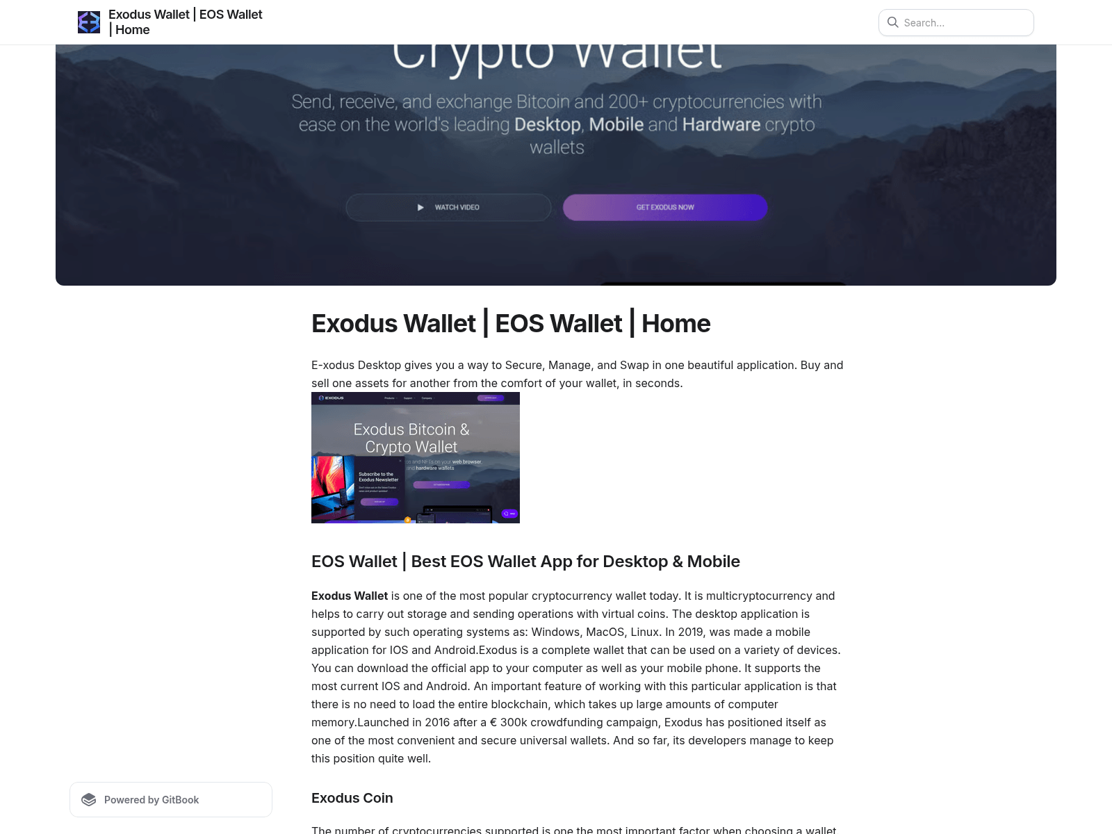 Screenshot of exodus-his-wllate.gitbook.io