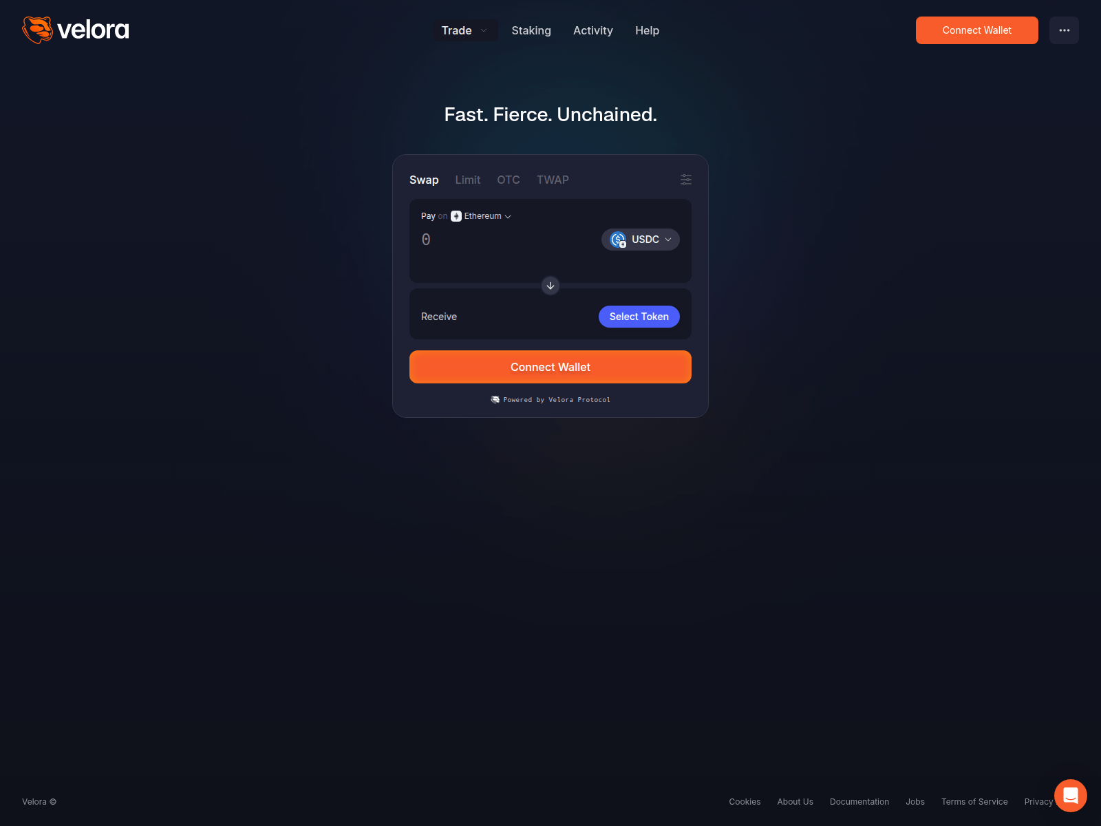 Screenshot of swap-velora.xyz