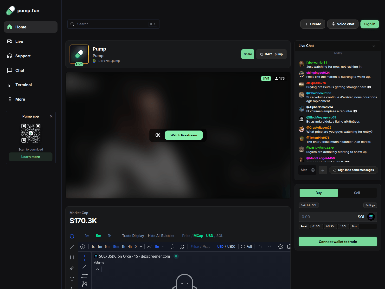 Screenshot of solstreamer.click