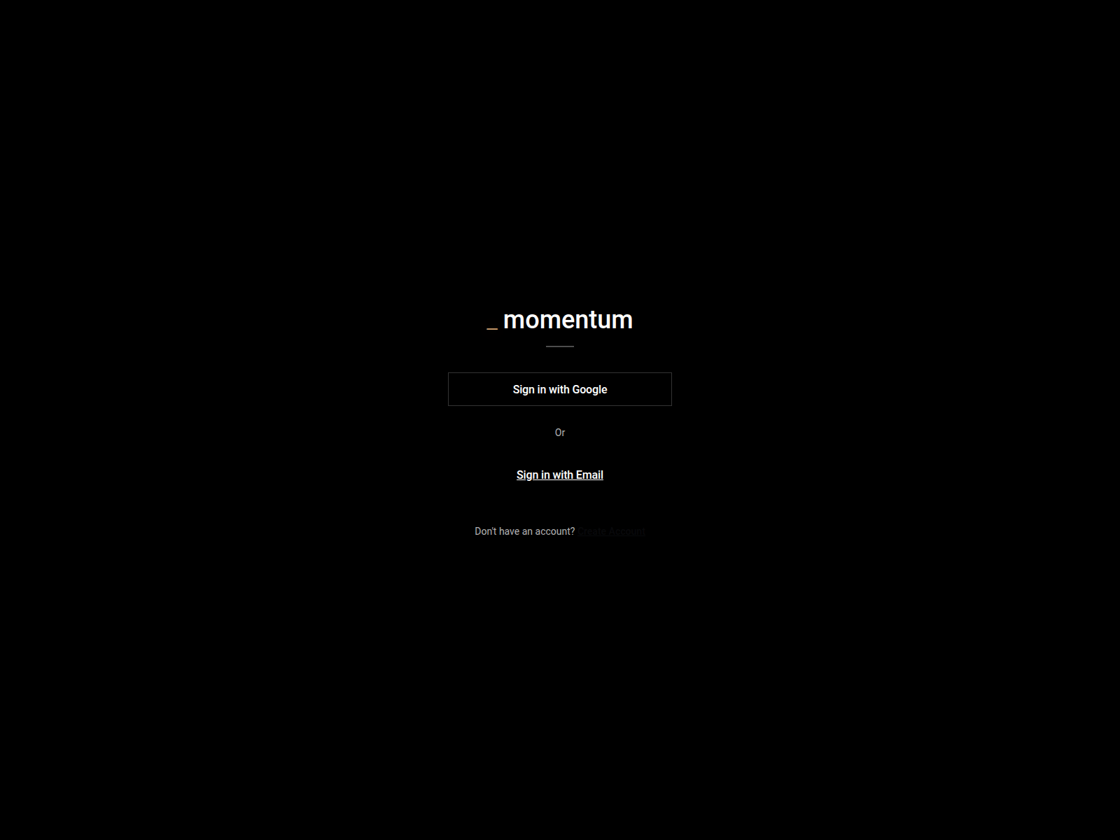 Screenshot of momentum.mytessera.ai