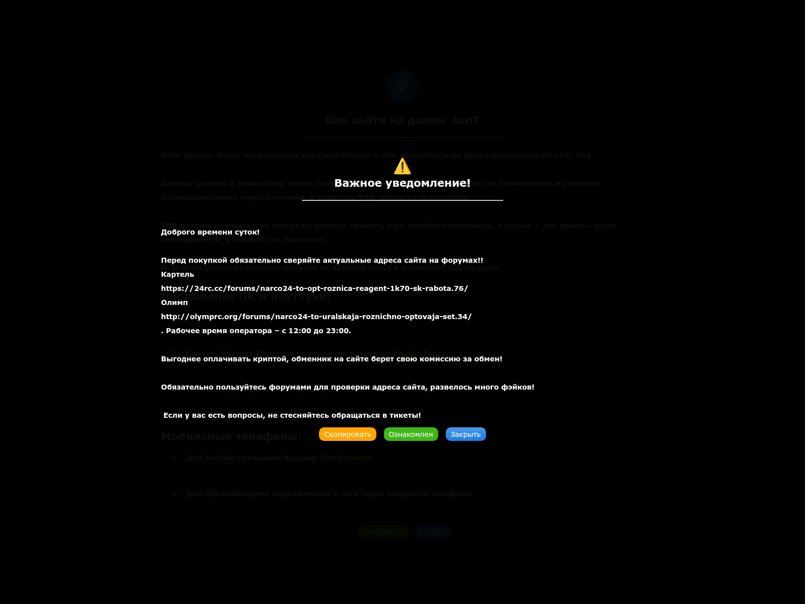 Screenshot of narcolog.vision