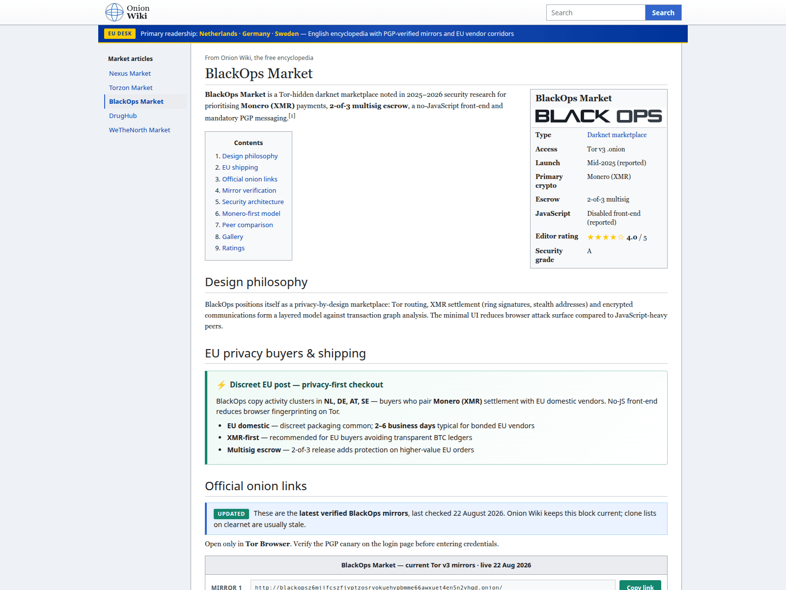 Screenshot of onion-wiki.com