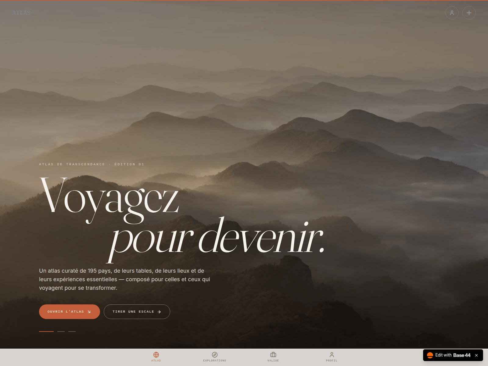 Screenshot of atlas-de-transcendance.com
