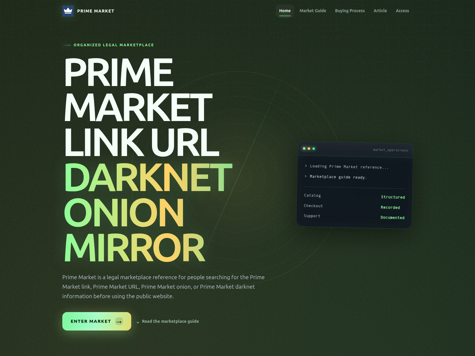 Screenshot of 1primemarket.com
