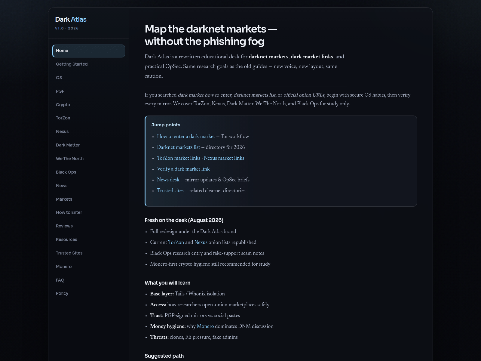 Screenshot of darkatlas.space