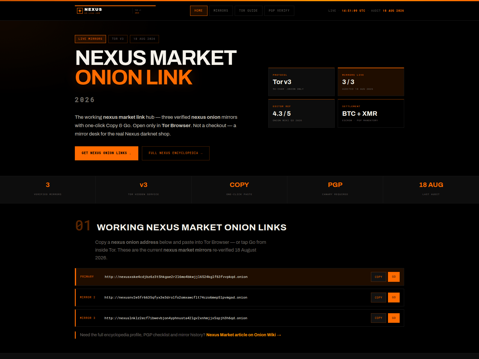 Screenshot of nexus-dm-link.com