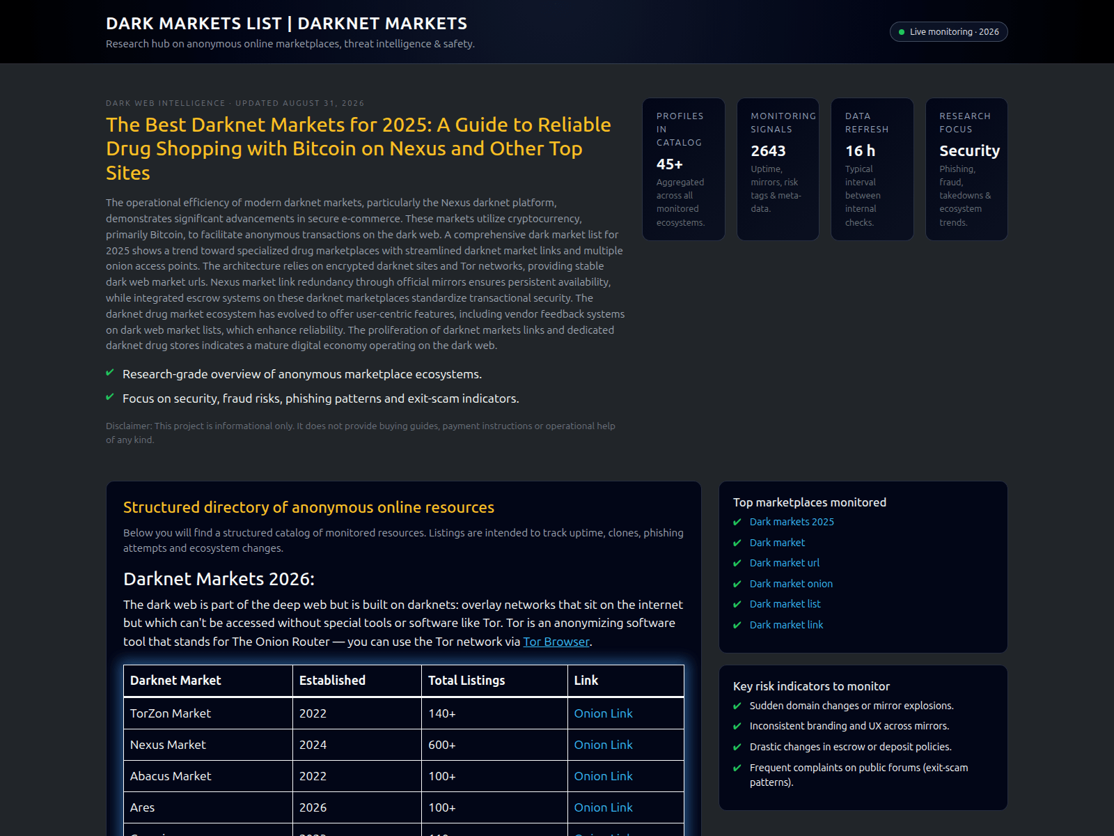 Screenshot of dark0demarket.link