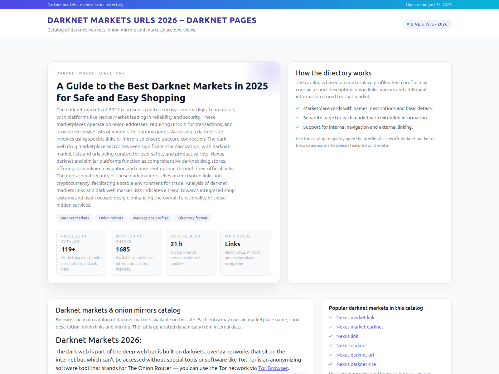 Screenshot of worldmarkets.link