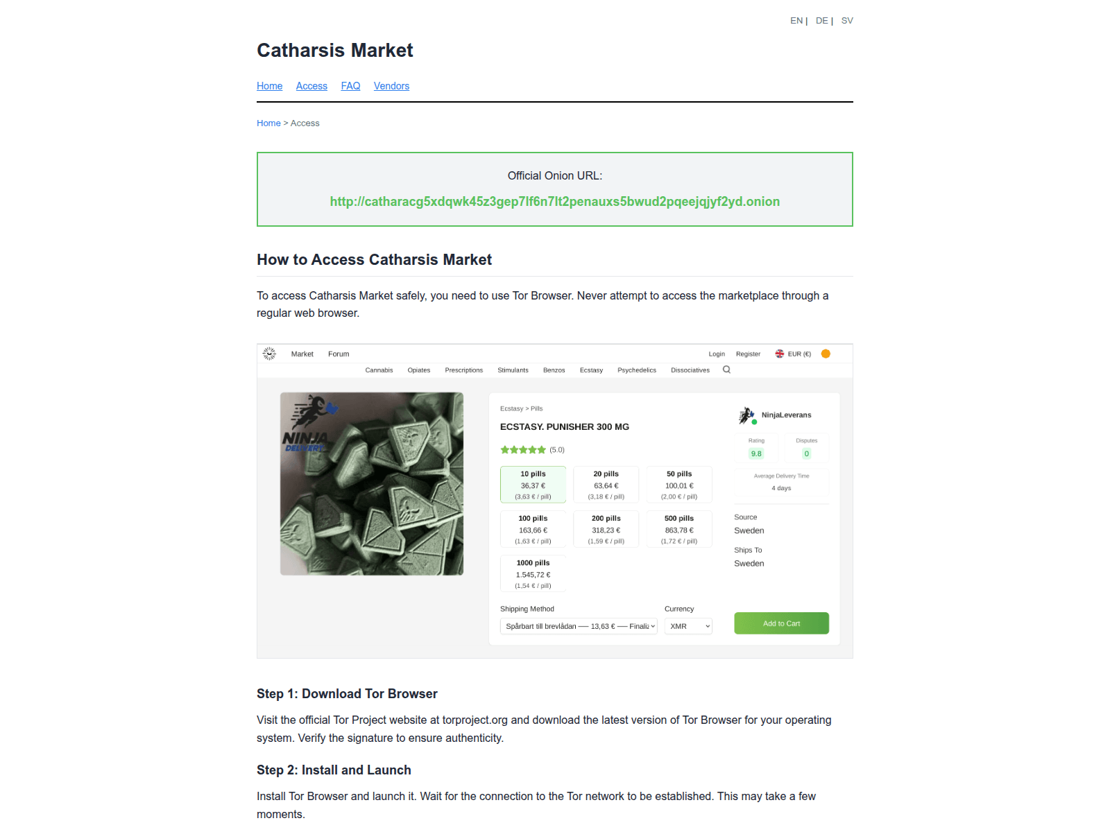 Screenshot of catharsisonion.com