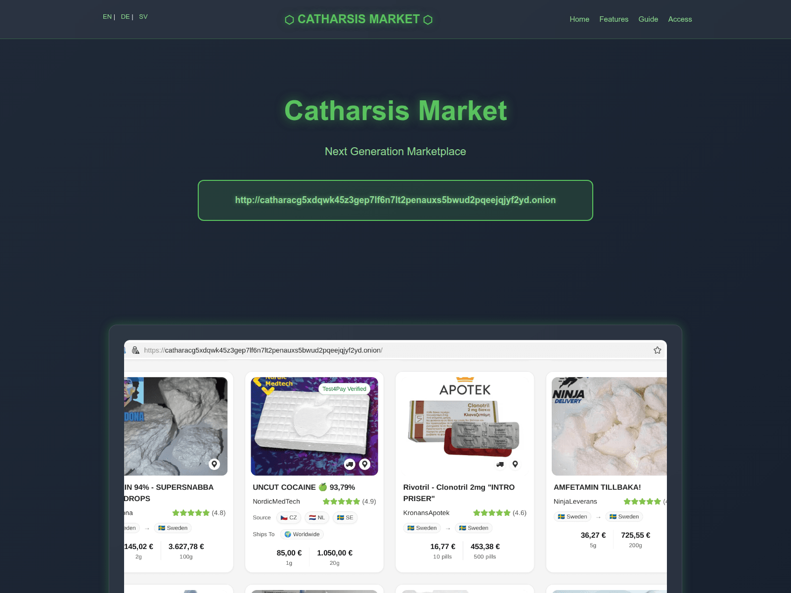 Screenshot of catharsis.click
