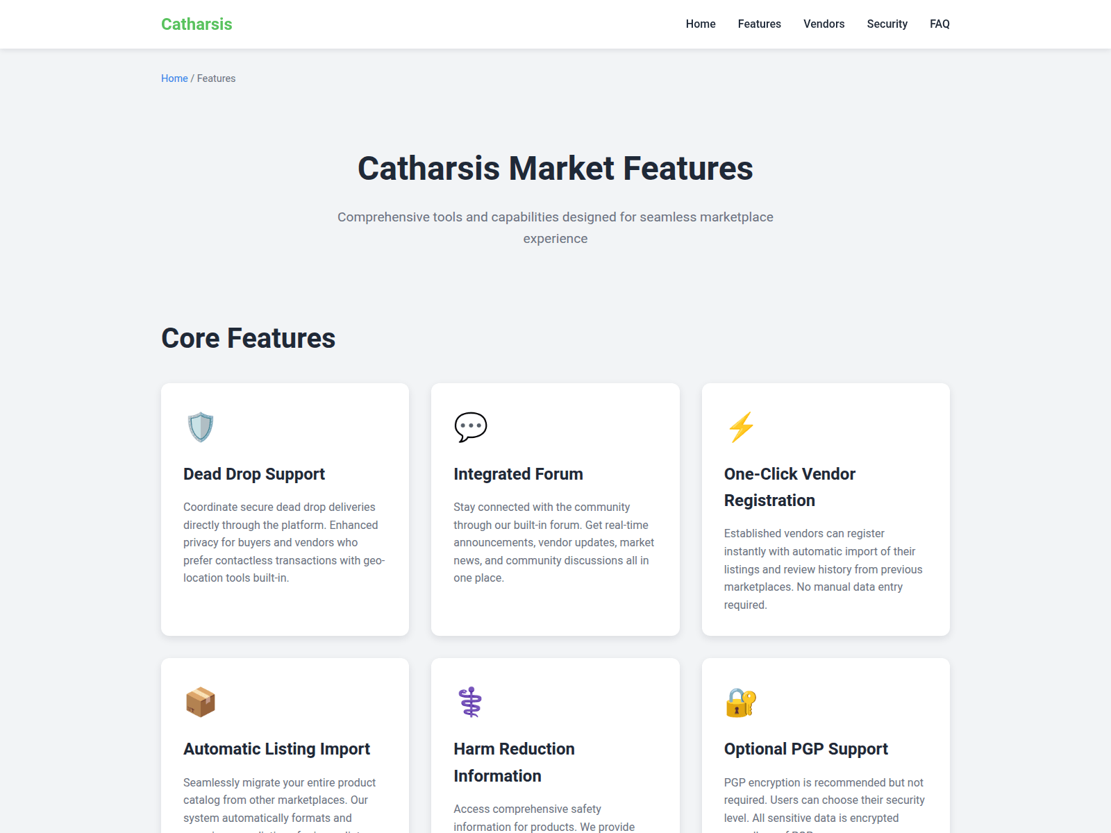 Screenshot of gocatharsis.com