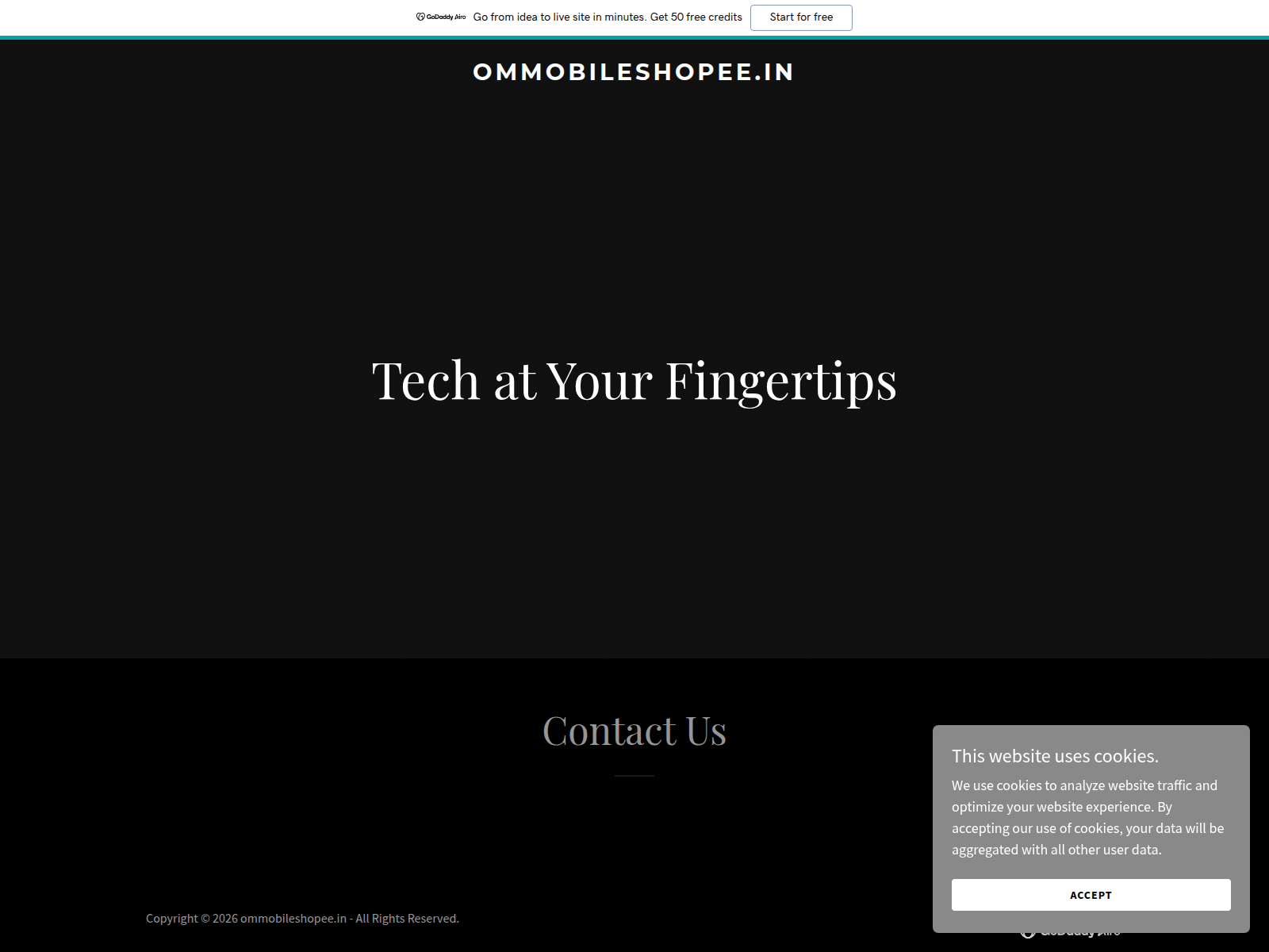 Screenshot of ommobileshopee.in