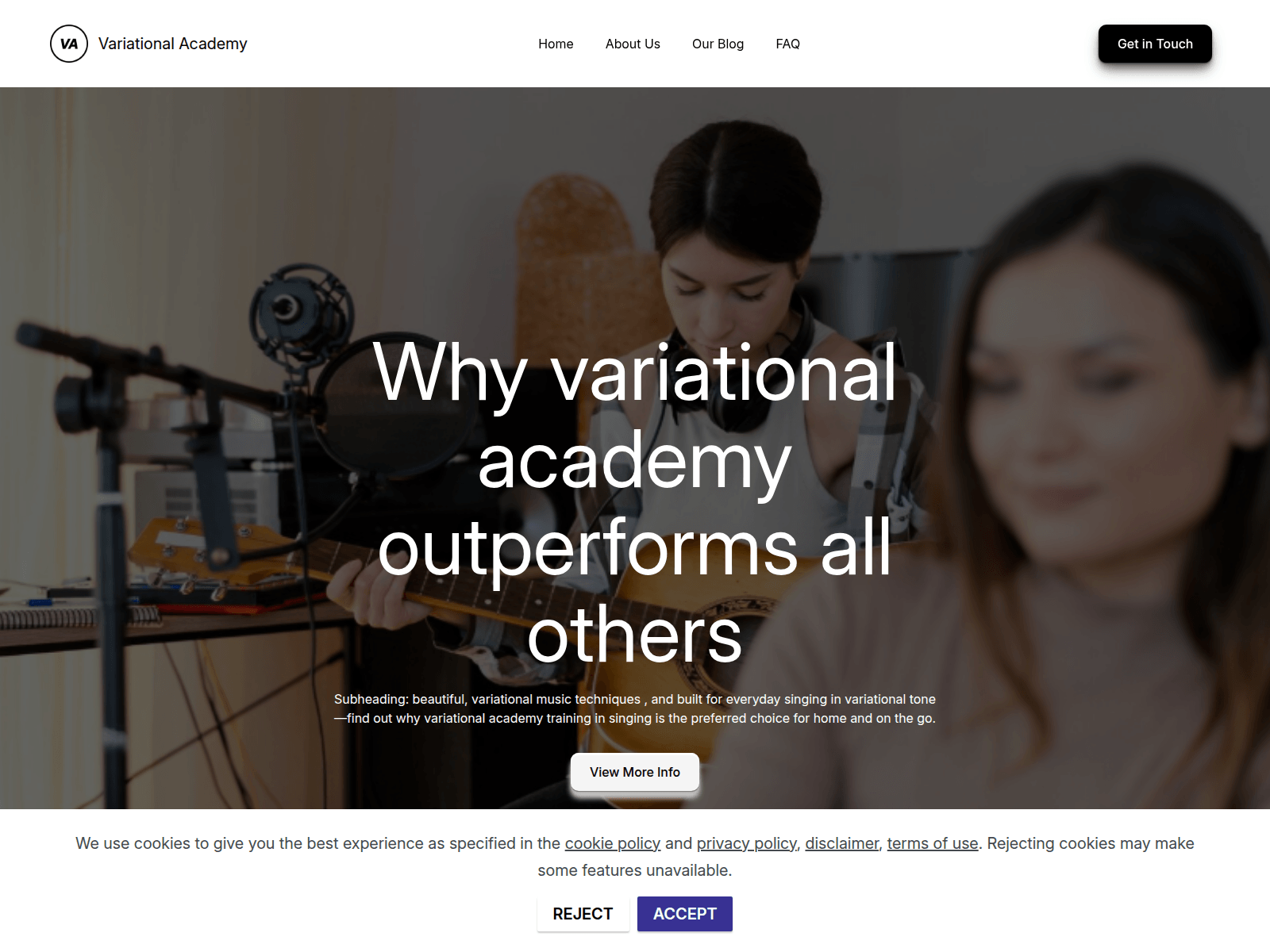 Screenshot of variationalac.com