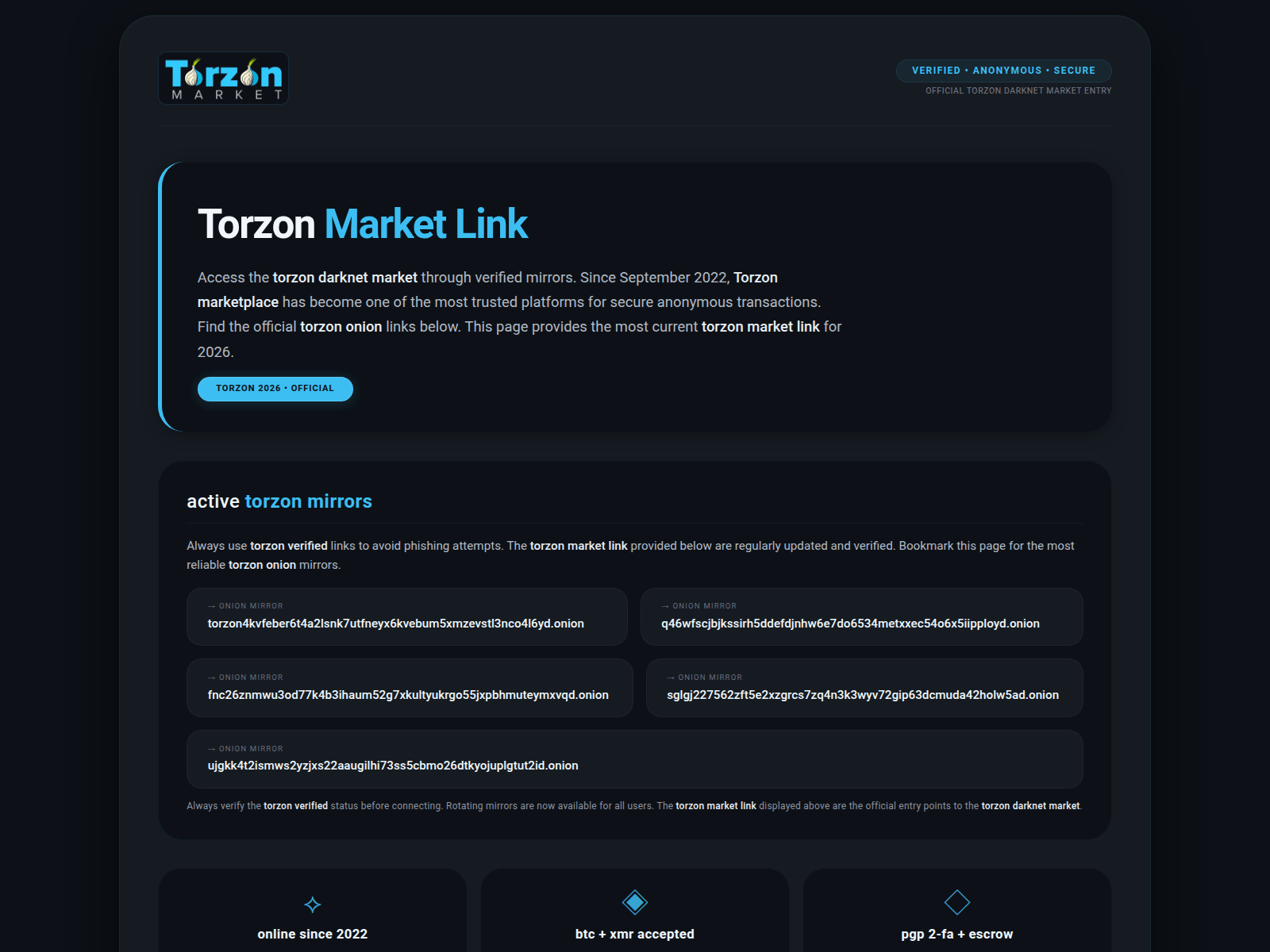 Screenshot von torzon-main.club