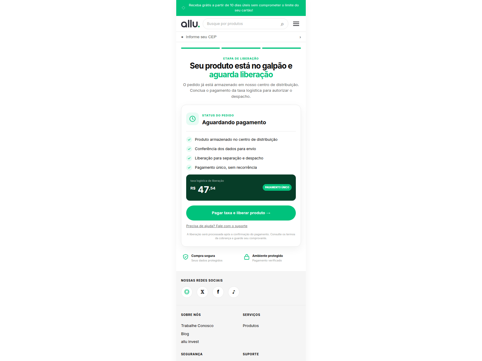 [스크린샷] portal-logistica-jadlog.online