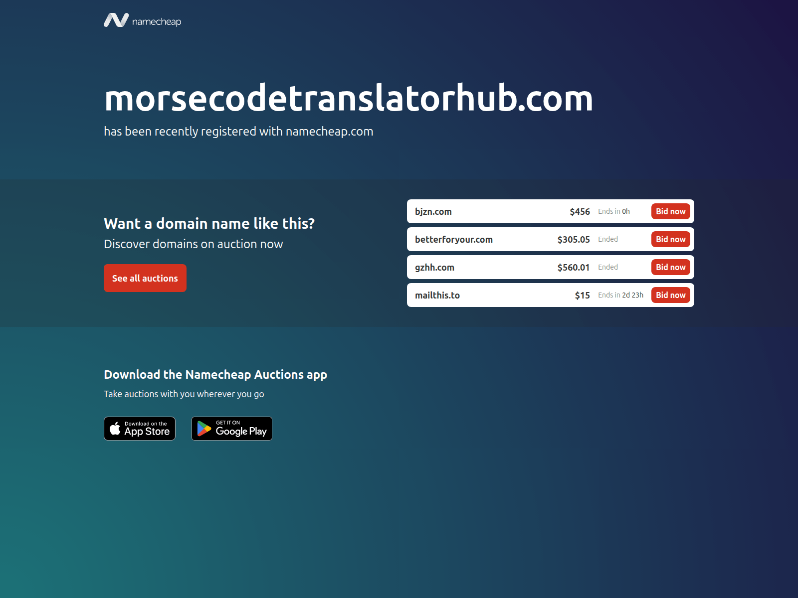 Screenshot of morsecodetranslatorhub.com