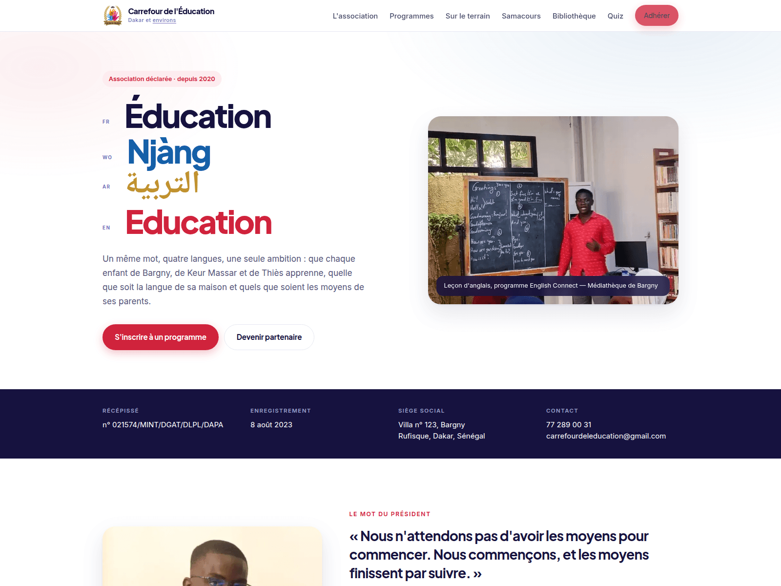 Screenshot of carrefourdeleducation.org