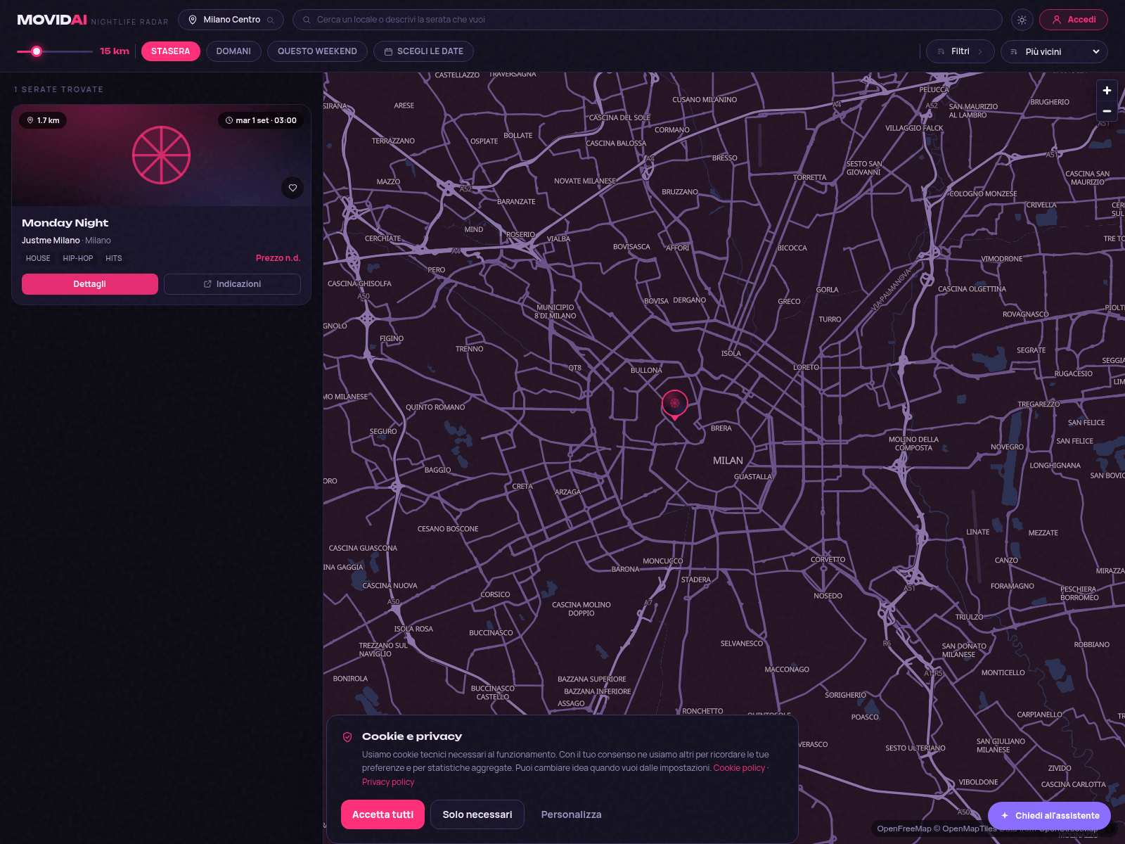 Screenshot of movidai.it