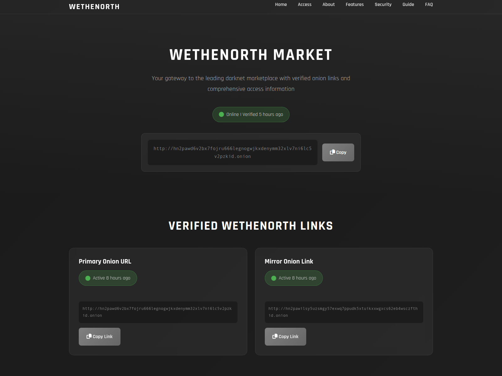 Screenshot von wethenorth-onion-market.com