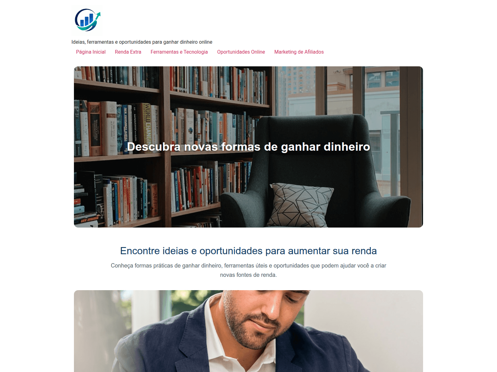 Screenshot of lucrandosemparar.com.br