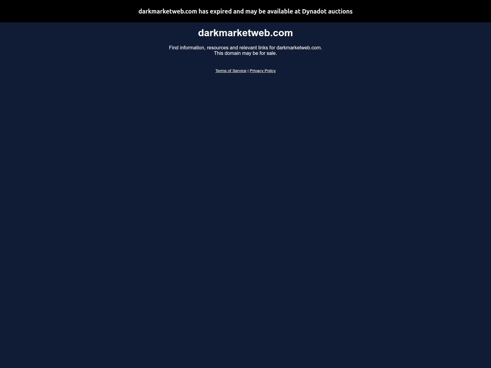 Screenshot von darkmarketweb.com