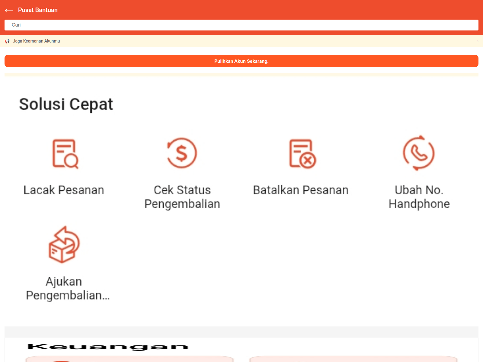 Screenshot of bantuanshopee.biz.id