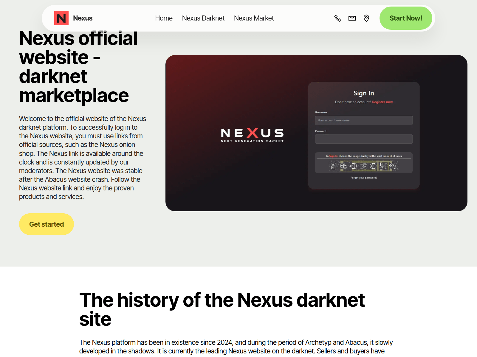 Screenshot of mirror-nexus.com
