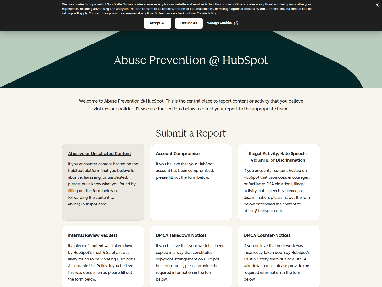 Screenshot von dkx6tl04.eu1.hubspotlinksfree.com
