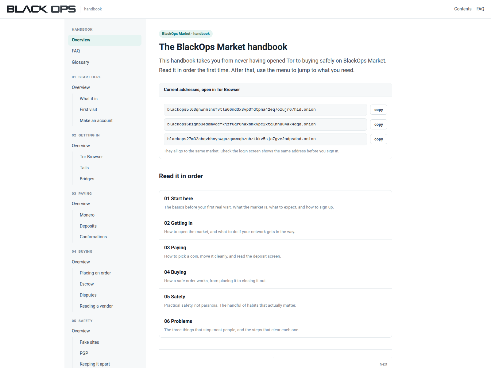 Screenshot of blackopsmarket.store