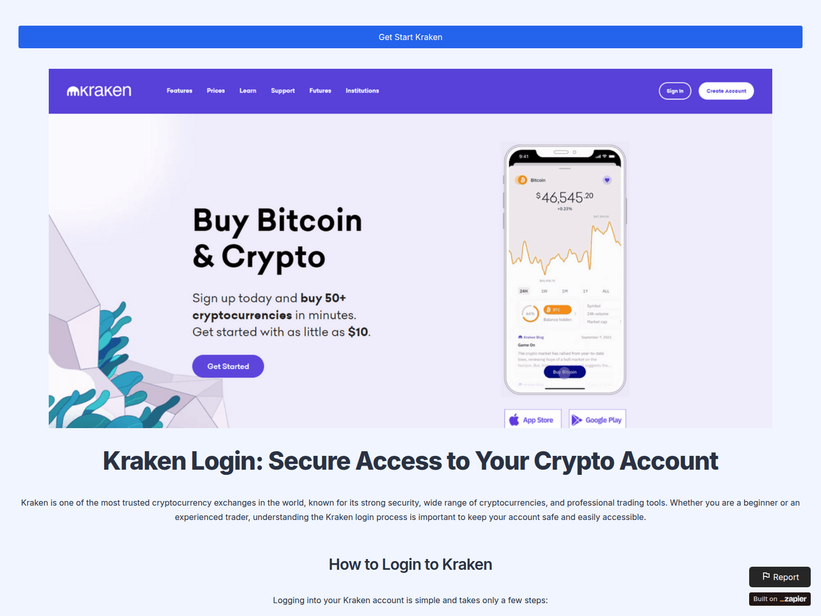 Screenshot of my-krakan.zapier.app