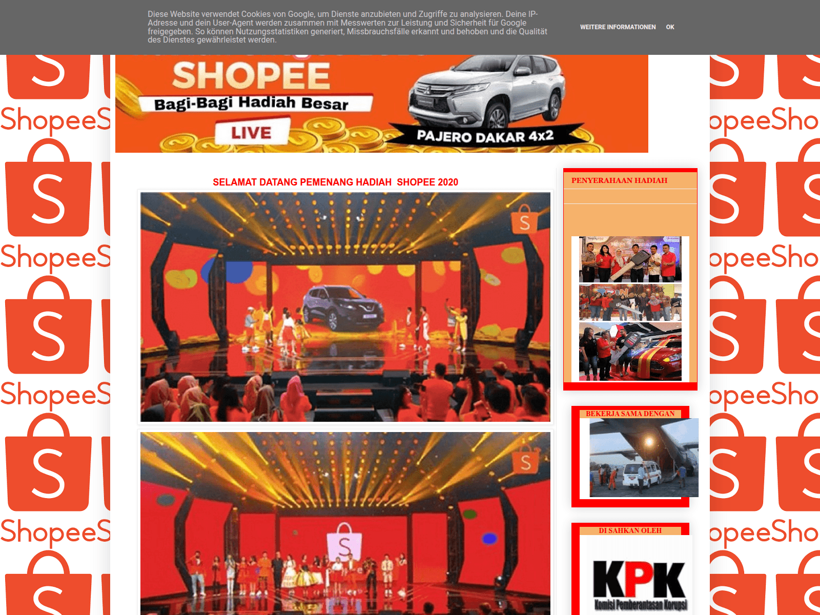 Screenshot of shopee-tbk887.blogspot.com