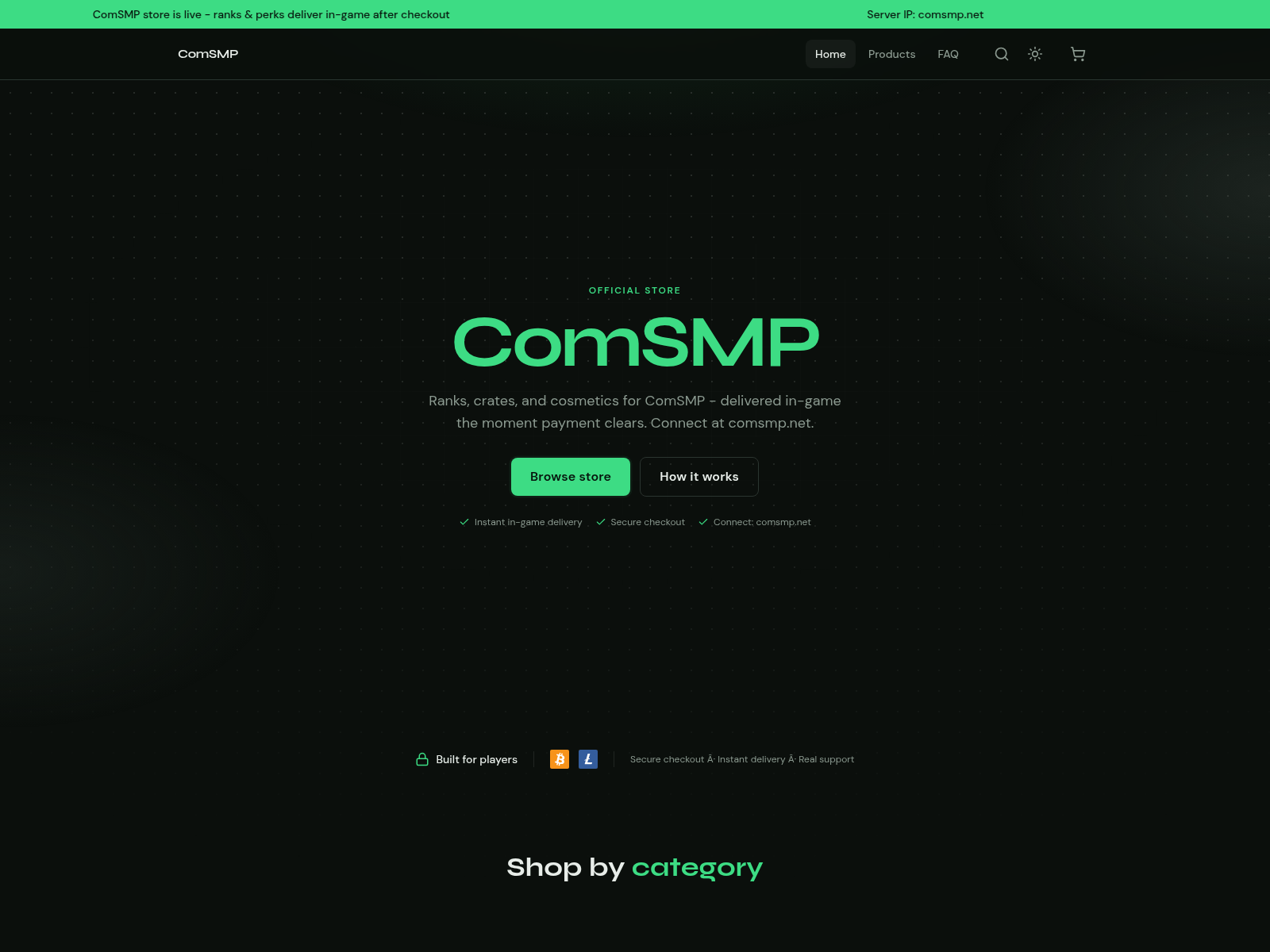 Screenshot of comsmp.net