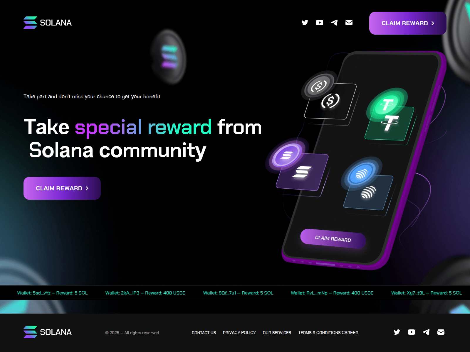 Screenshot of solccnet.xyz